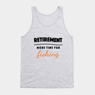 Retirement Gift Retired Elderly Party Fishing Tank Top